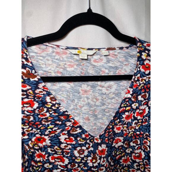 Boden - Multicolored Floral Dress - Puffy Sleeves - Picture 3 of 12